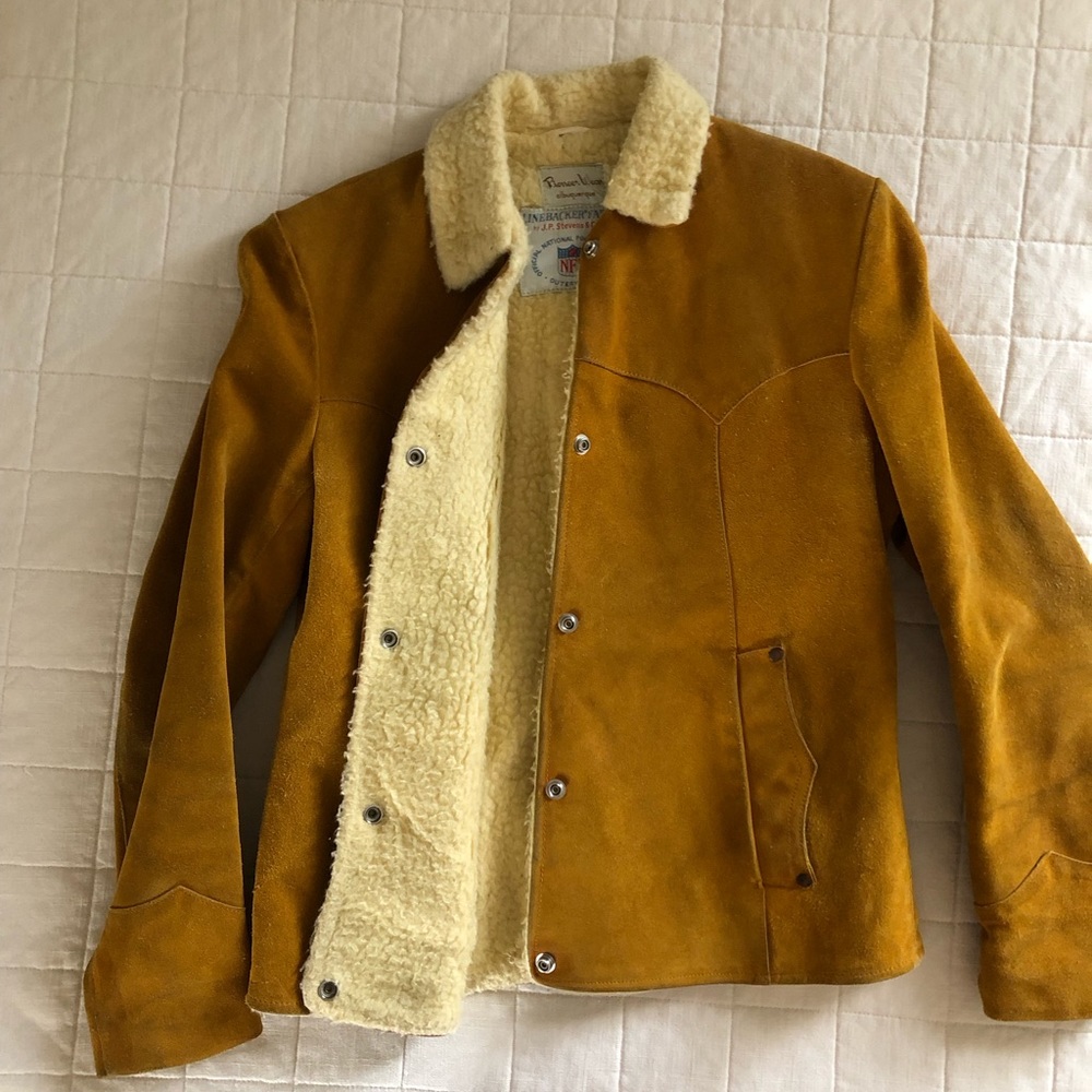 Vintage Leather/Sherpa NFL Jacket